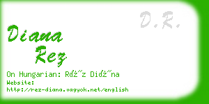 diana rez business card